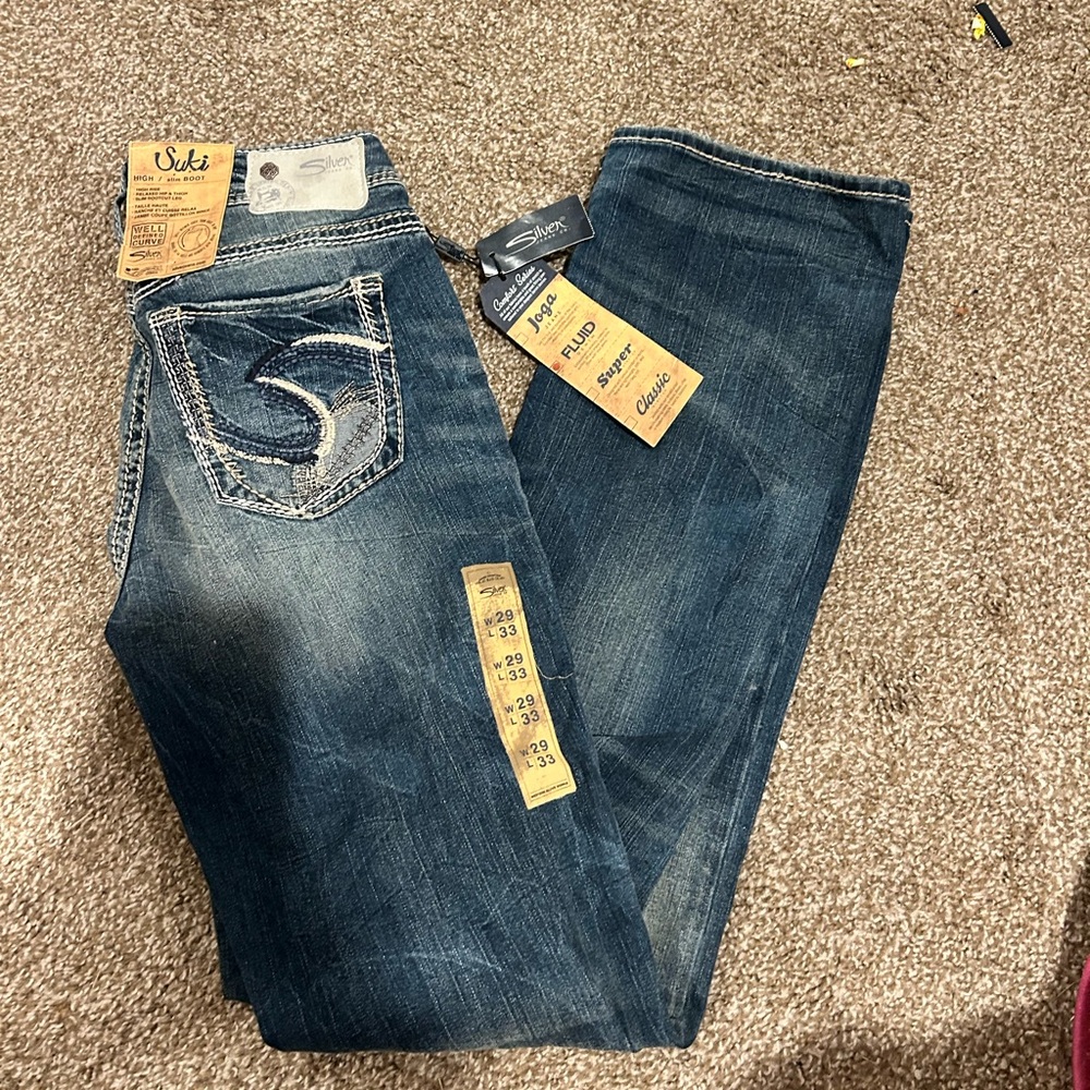 NWT Silver Jeans Suki High Slim Boot - Classic Denim